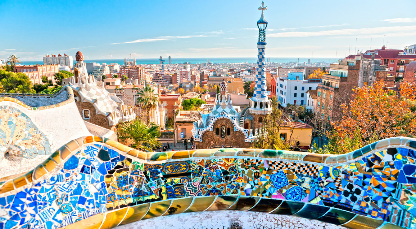 Parc Guell, voyage d'affaires à Barcelone