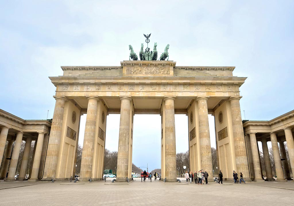 Porte de Brandebourg, voyage d'affaires à Berlin